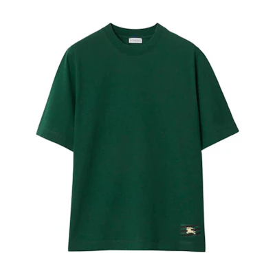 (Women) Burberry Solid Color Crewneck Slim Fit Short Sleeve T-Shirt Green 80798841