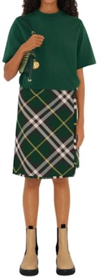 (Women) Burberry Solid Color Crewneck Slim Fit Short Sleeve T-Shirt Green 80798841 Shop (Women) Burberry Solid Color Crewneck Slim Fit Short Sleeve T-Shirt Green 80798841