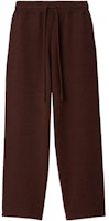 (Women) Burberry Solid Color Drawstring Knit Jogger Sweatpants Maroon Red. 80777011 (Women) Burberry Solid Color Drawstring Knit Jogger Sweatpants Maroon Red. 80777011