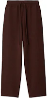 Order (Women) Burberry Solid Color Drawstring Knit Jogger Sweatpants Maroon Red. 80777011