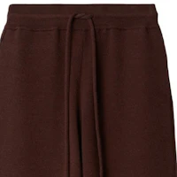 Lookbook (Women) Burberry Solid Color Drawstring Knit Jogger Sweatpants Maroon Red. 80777011