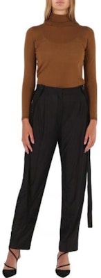 (W) Pantalones Casuales Negros Burberry Color Sólido con Elástico. 45642741 Shop (W) Pantalones Casuales Negros Burberry Color Sólido con Elástico. 45642741