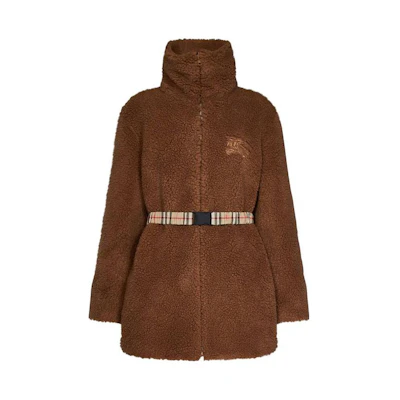 (Women) Burberry Solid Color H-Line Coat in Camel. 80726851
