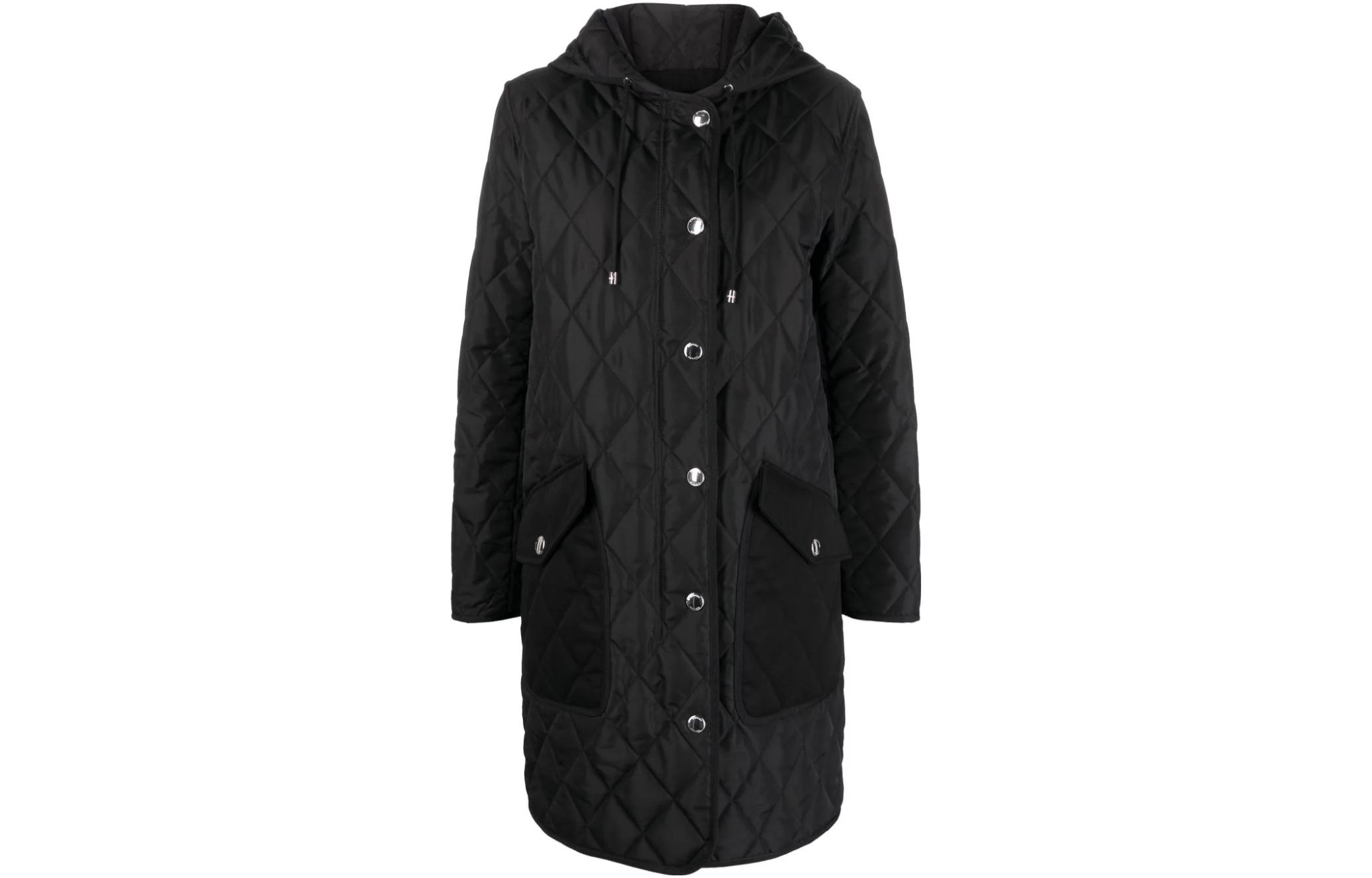 (Women) Burberry  Solid Color Hooded Long Sleeve Jacket Black 80726701 圖 2