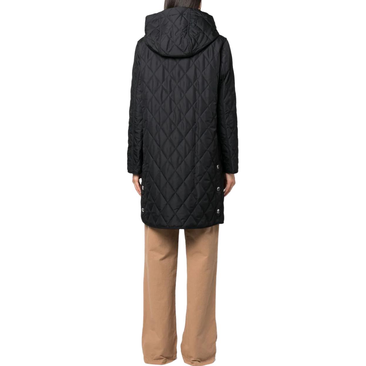 (Women) Burberry  Solid Color Hooded Long Sleeve Jacket Black 80726701 圖 4