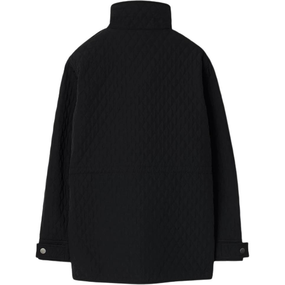 (Women) Burberry  Solid Color Hooded Loose Fit Jacket Black 80938761 圖 3