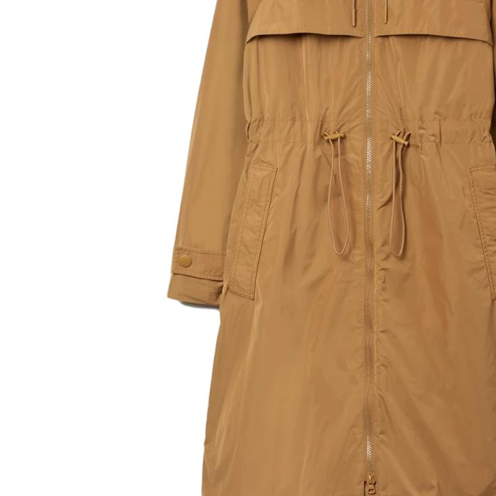 Shop (W) Burberry 純色連帽風衣外套 - 駝色米色 80707621