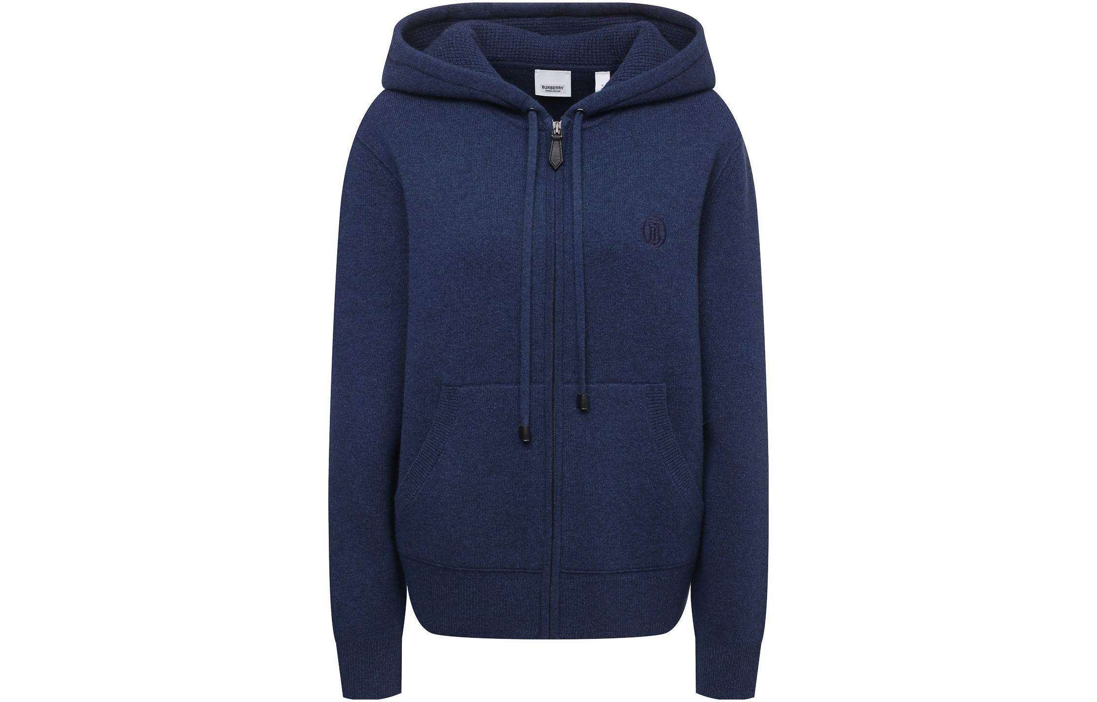 (Women) Burberry  Solid Color Hooded Zip-Up Jacket 80405191