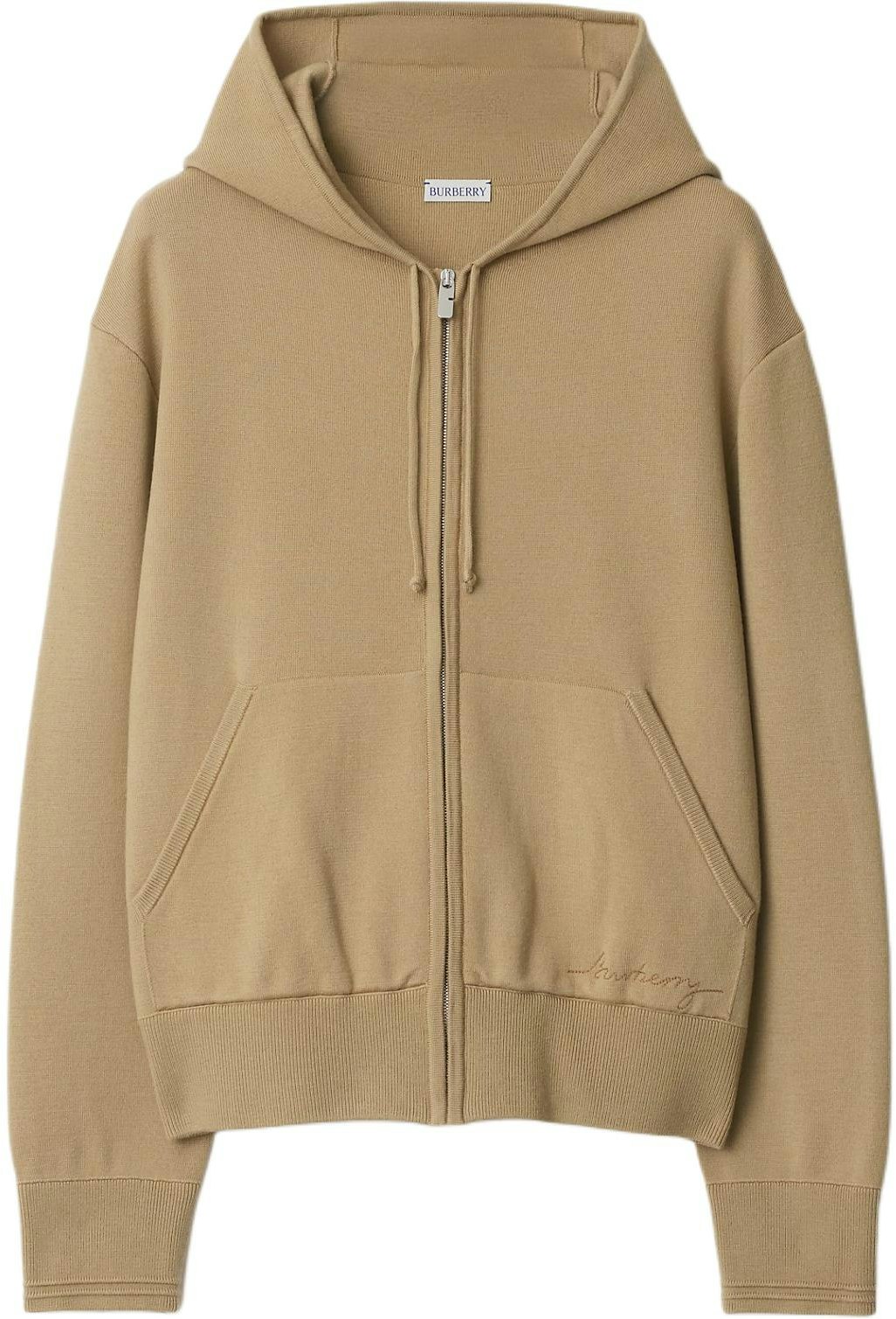 women-burberry-solid-color-hooded-zip-up-jacket-beige-80944461