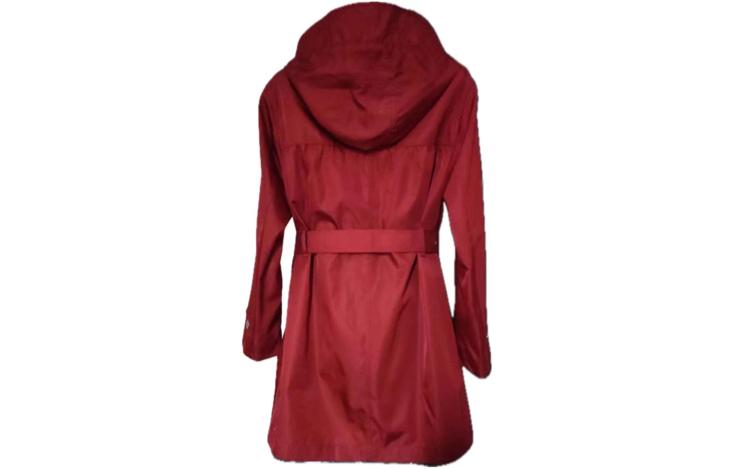 (Women) Burberry  Solid Color Hooded Zip Casual Long Sleeve Trench Coat 80613911 圖 4