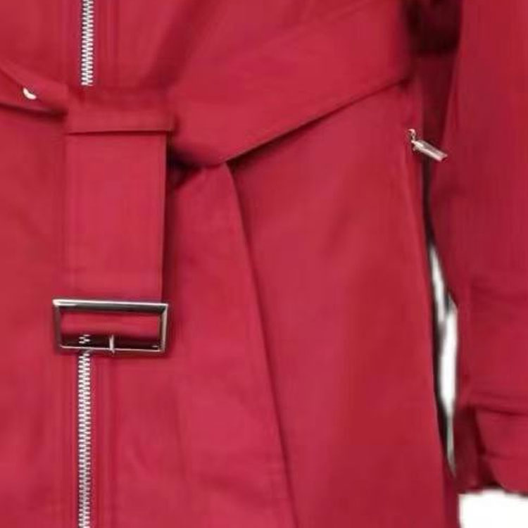 (Women) Burberry  Solid Color Hooded Zip Casual Long Sleeve Trench Coat 80613911 圖 8