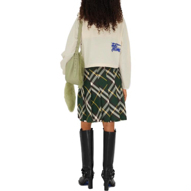 Purchase (W) 버버리 솔리드 컬러 후드 지퍼 자켓 오프 화이트. 80825121