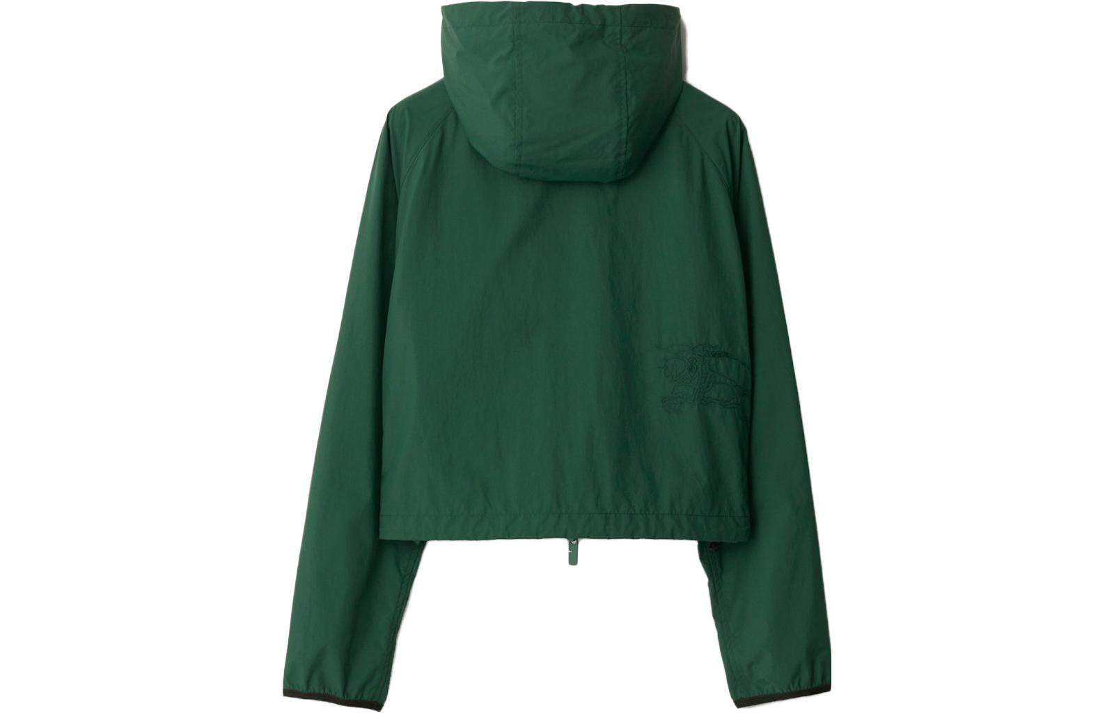 Lookbook (W) Burberry Jaket Pendek Berhud Zip Warna Hijau. 80825111