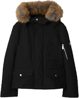 Order (Women) Burberry Solid Color Hoodie Zip Jacket Black 80952331