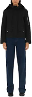 Shop (Women) Burberry Solid Color Hoodie Zip Jacket Black 80952331