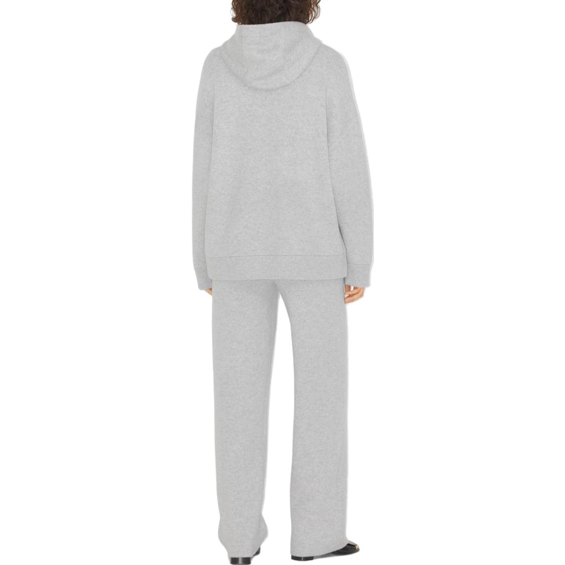 Shop (W) 博柏利灰色字母印花纯色套头卫衣 80715431