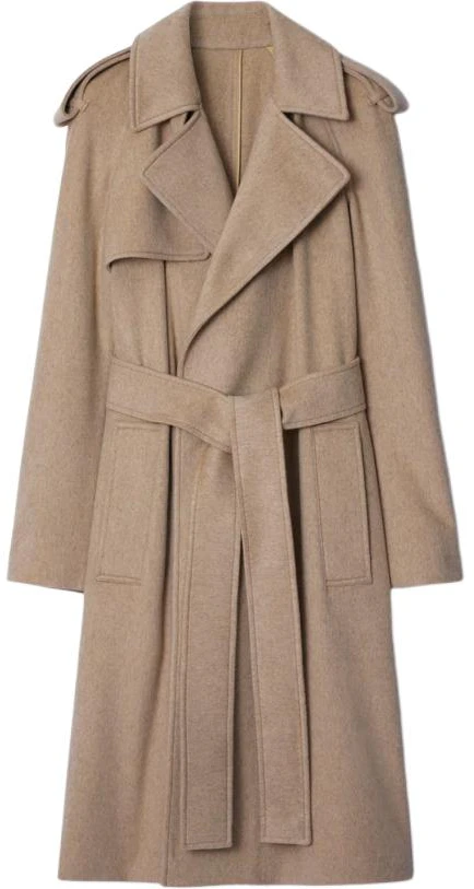 women-burberry-solid-color-long-sleeve-belted-cuban-collar-coat-camel-80938441