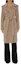 Shop (Women) Burberry Solid Color Long Sleeve Belted Cuban Collar Coat Camel. 80938441
