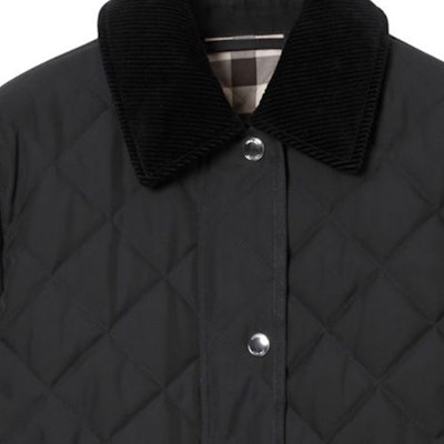 (W) Burberry Jaket Kapas Lengan Panjang Warna Hitam. 80785191 Sizing (W) Burberry Jaket Kapas Lengan Panjang Warna Hitam. 80785191