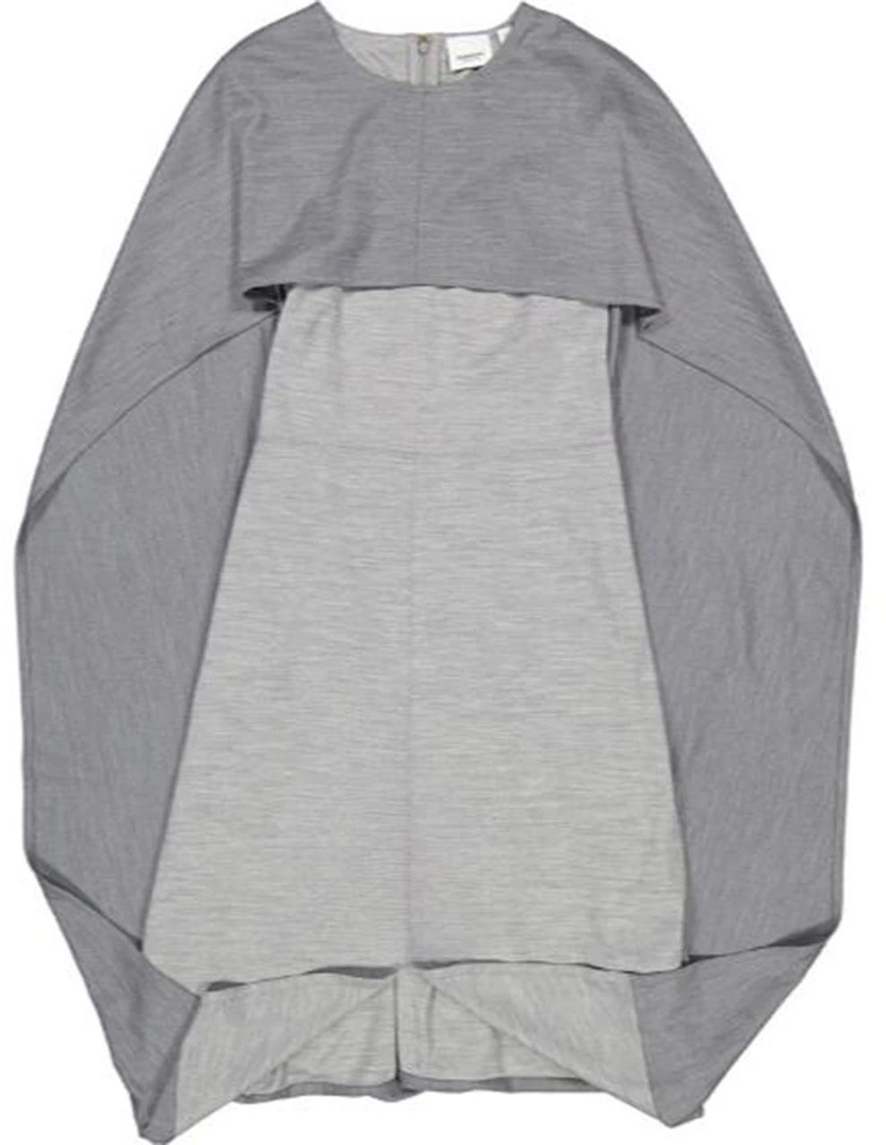 women-burberry-solid-color-loose-cape-style-sleeveless-short-dress-45642901