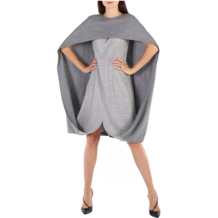 (Women) Burberry  Solid Color Loose Cape-Style Sleeveless Short Dress. 45642901 圖 4