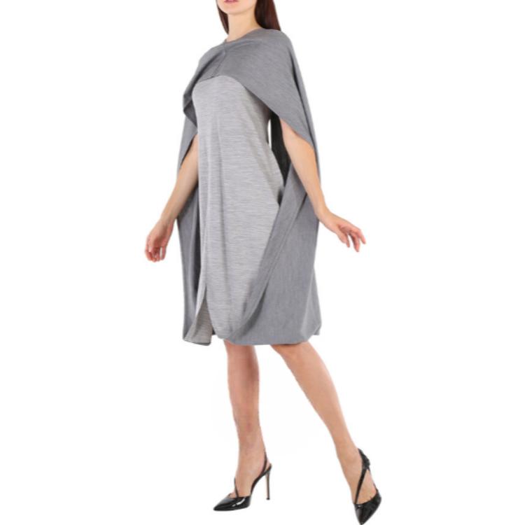 (Women) Burberry  Solid Color Loose Cape-Style Sleeveless Short Dress. 45642901 圖 7