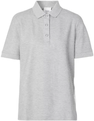 (W) 버버리 솔리드 컬러 반소매 폴로 셔츠 그레이 80294631 Order (W) 버버리 솔리드 컬러 반소매 폴로 셔츠 그레이 80294631