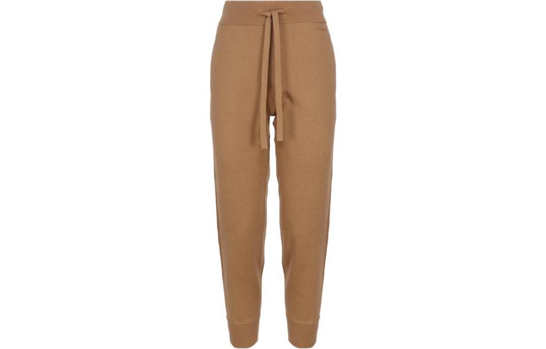 (Women) Burberry  Solid Color Tapered Casual Pants Brown. 80793711 圖 2