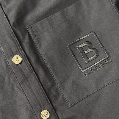 (W) 博柏利纯色系带短袖衬衫连衣裙 - 黑色 80529331 Shop (W) 博柏利纯色系带短袖衬衫连衣裙 - 黑色 80529331