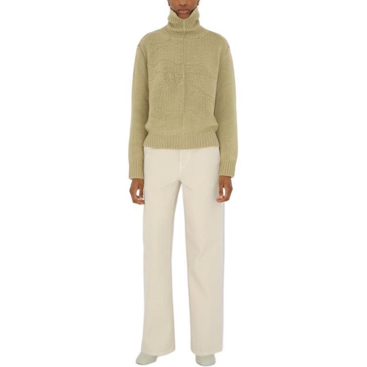 (Women) Burberry  Solid Color Turtleneck Sweater Brown 80963381 圖 3