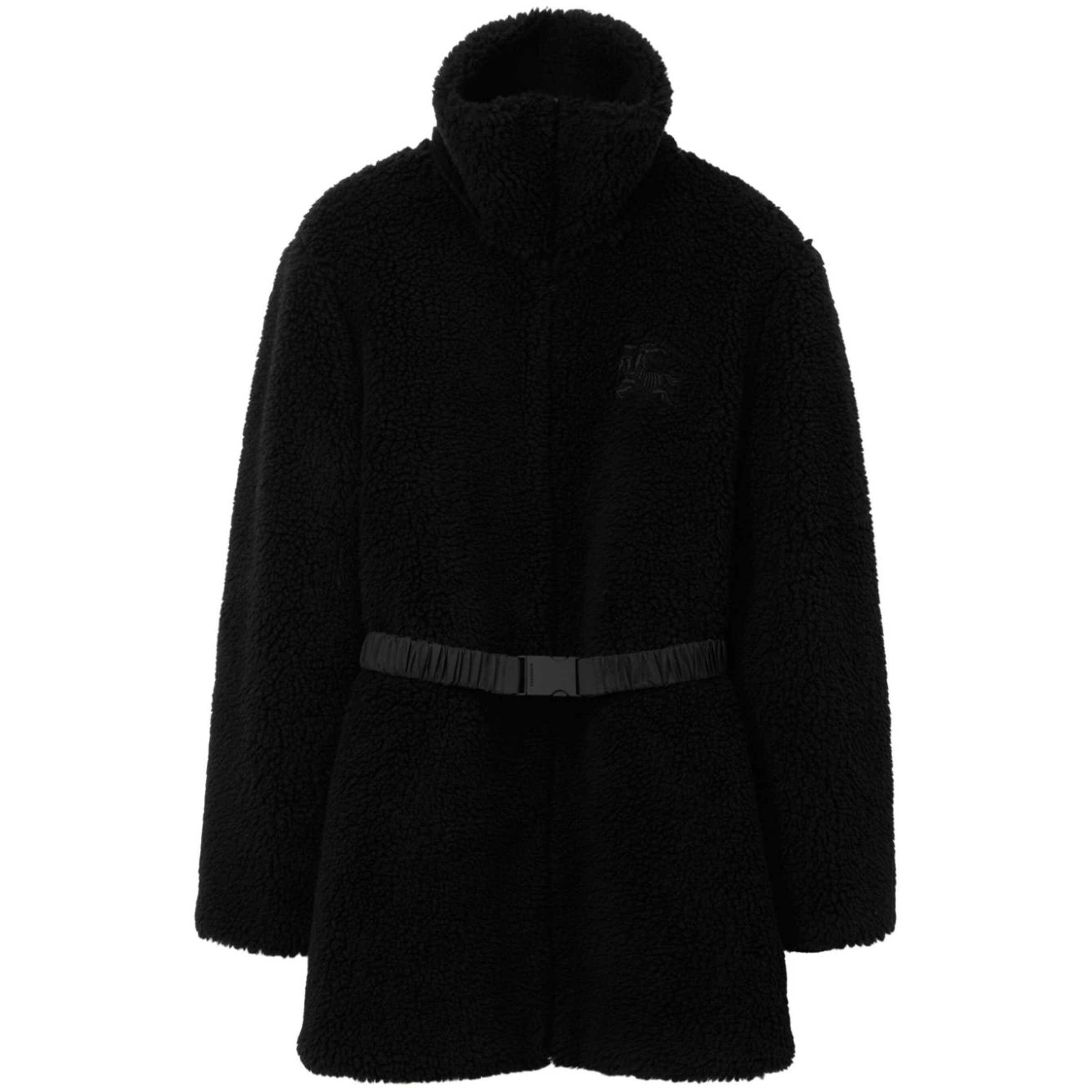 (Women) Burberry  Solid Color Zip-Up Jacket Black 80720611