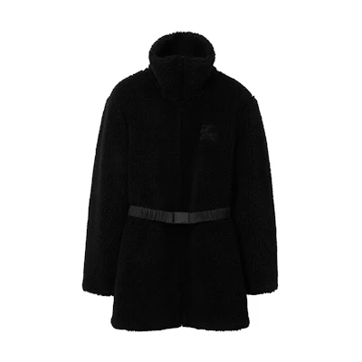(Women) Burberry Solid Color Zip-Up Jacket Black 80720611