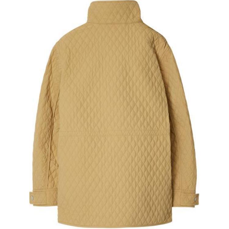 Lookbook (W) Burberry Jaket Resleting Warna Polos Kuning 80938771