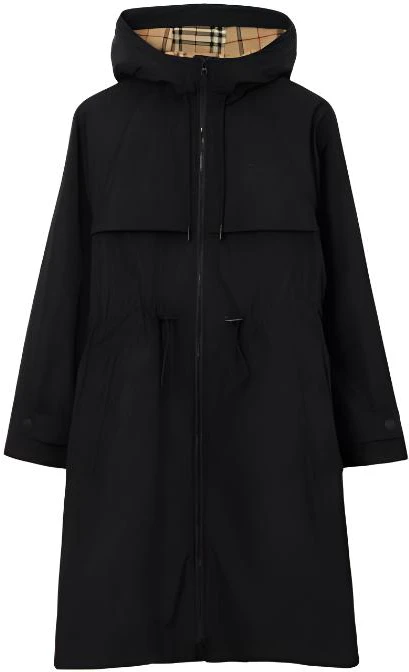 women-burberry-solid-color-zipper-hoodie-long-sleeve-trench-coat-black-80707631