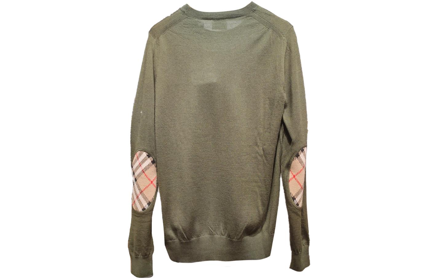 (Women) Burberry  Solid Crewneck Pullover Sweater FW23 Dark Green. 80750181 圖 3