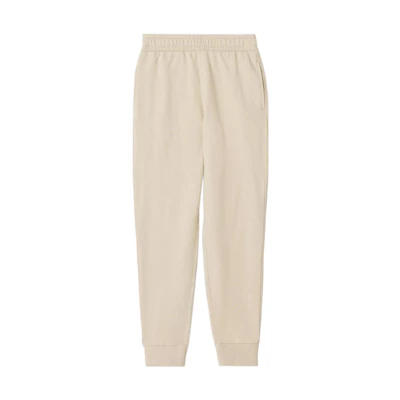 (Women) Burberry Solid Elastic Waist Jogger Knit Pants in Soft Gray Beige. 80521151