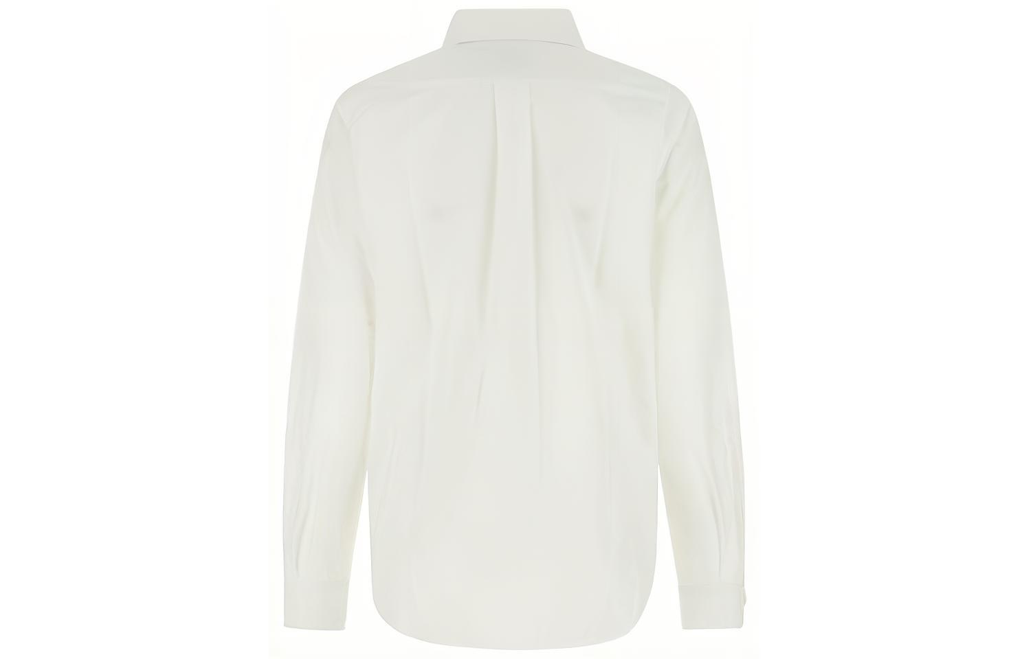 (Women) Burberry  Solid Logo Print Shirt - White 8054956 圖 3