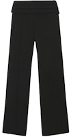 (Women) Burberry Solid Pleated Straight-Leg Suit Pants Black 80407261 (Women) Burberry Solid Pleated Straight-Leg Suit Pants Black 80407261