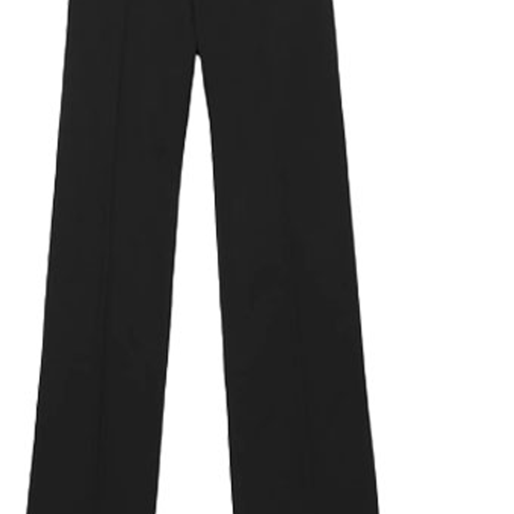 Sizing (W) Pantalones de Traje Rectos Negros Burberry con Pliegues Sólidos. 80407261