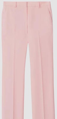 (W) Pantalones rectos con pliegues y cremallera Burberry en rosa concha. 80630841 Details for (W) Pantalones rectos con pliegues y cremallera Burberry en rosa concha. 80630841