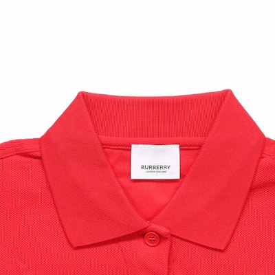 (Women) Burberry Solid Red Loose Fit Short Sleeve Polo Shirt 80333891 Lookbook (Women) Burberry Solid Red Loose Fit Short Sleeve Polo Shirt 80333891