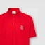 Details for (Women) Burberry Solid Red Loose Fit Short Sleeve Polo Shirt 80333891