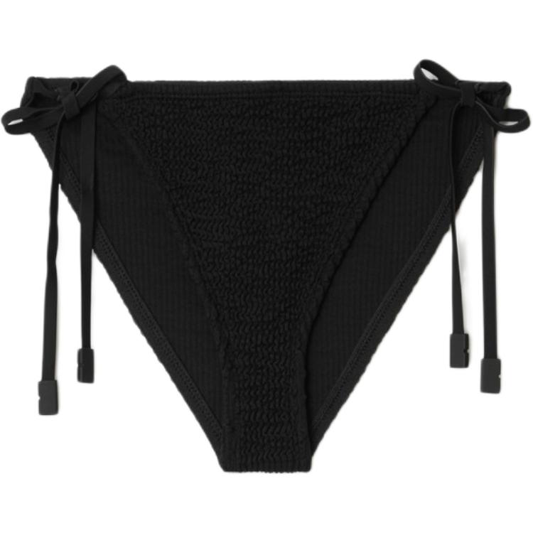 (Women) Burberry  Solid Side-Tie Swim Shorts Black. 80901141