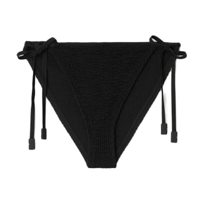 (Women) Burberry Solid Side-Tie Swim Shorts Black. 80901141