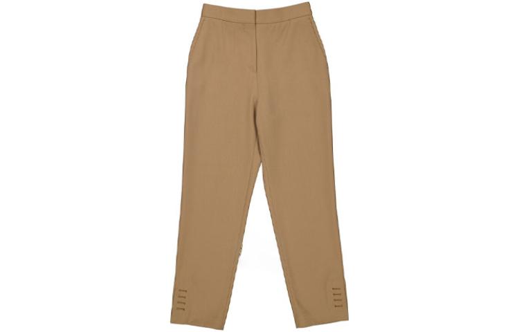 (Women) Burberry  Solid Straight-Leg Casual Pants Khaki Color 45608181 圖 2