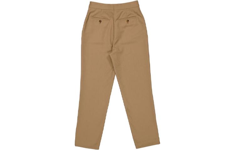 (Women) Burberry  Solid Straight-Leg Casual Pants Khaki Color 45608181 圖 3