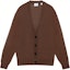 Buy (W) Burberry Cardigan Rajut Coklat V-Neck Kancing Depan Solid. 80211781
