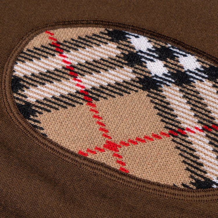 Shop (W) Burberry Cardigan Rajut Coklat V-Neck Kancing Depan Solid. 80211781