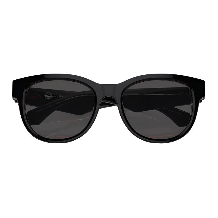 Shop (Women) Burberry  Square Sunglasses Black with Logo Temples. BE4432U412187