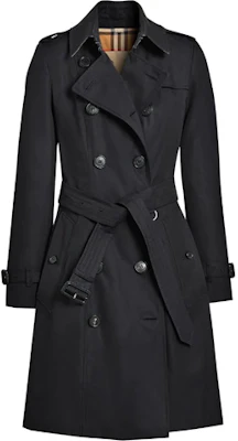 (W) 博柏利 2022春夏黑色双排扣长款风衣 80457771 Buy (W) 博柏利 2022春夏黑色双排扣长款风衣 80457771